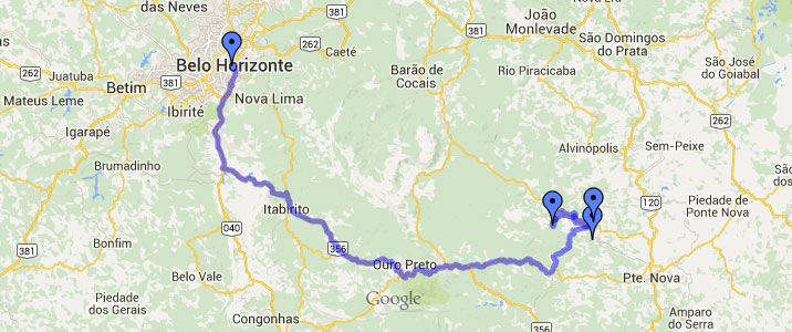 Mapa: Belo Horizonte 02 (3h 30min)